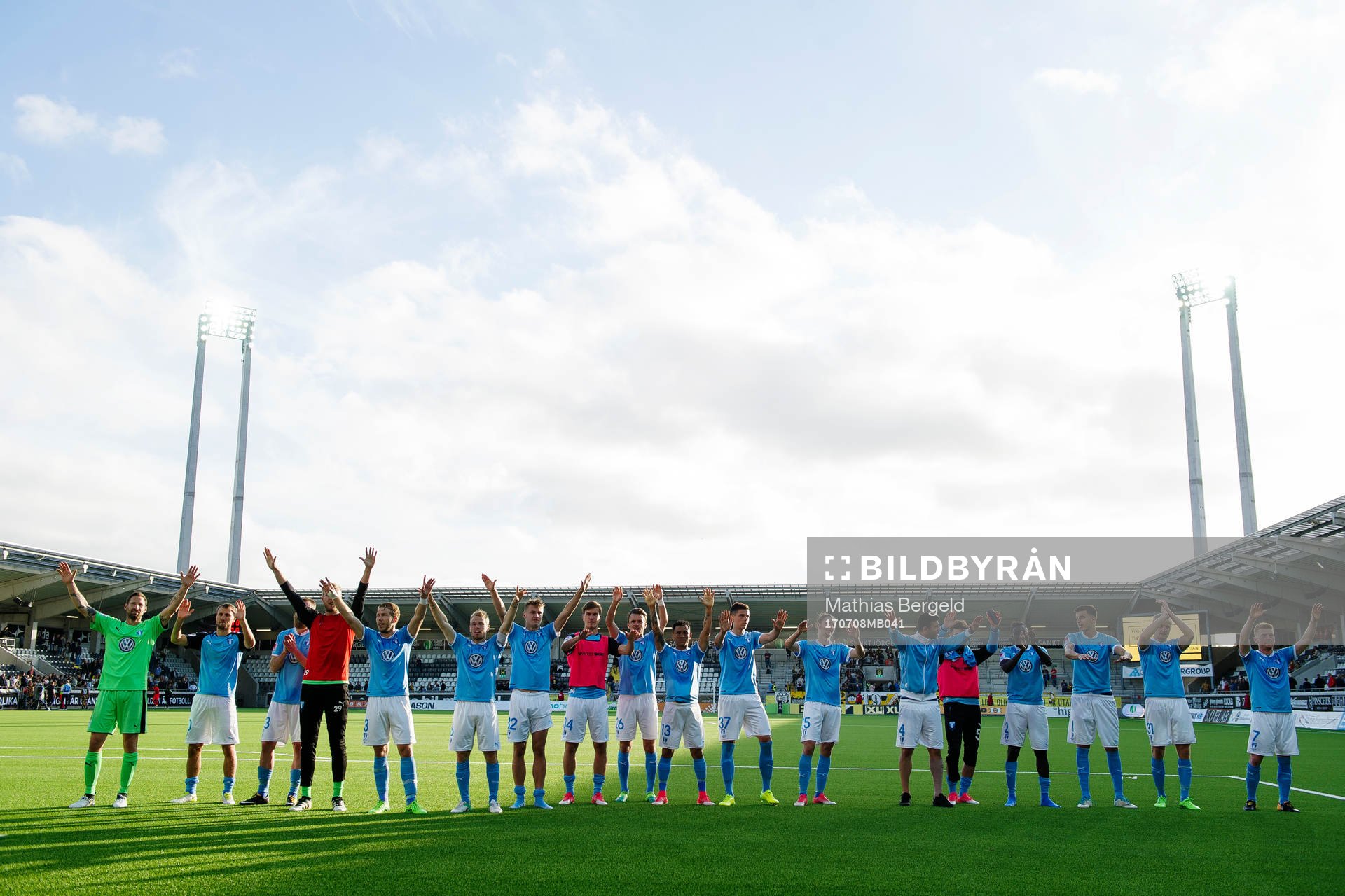 Malmö FFs spelare jublar