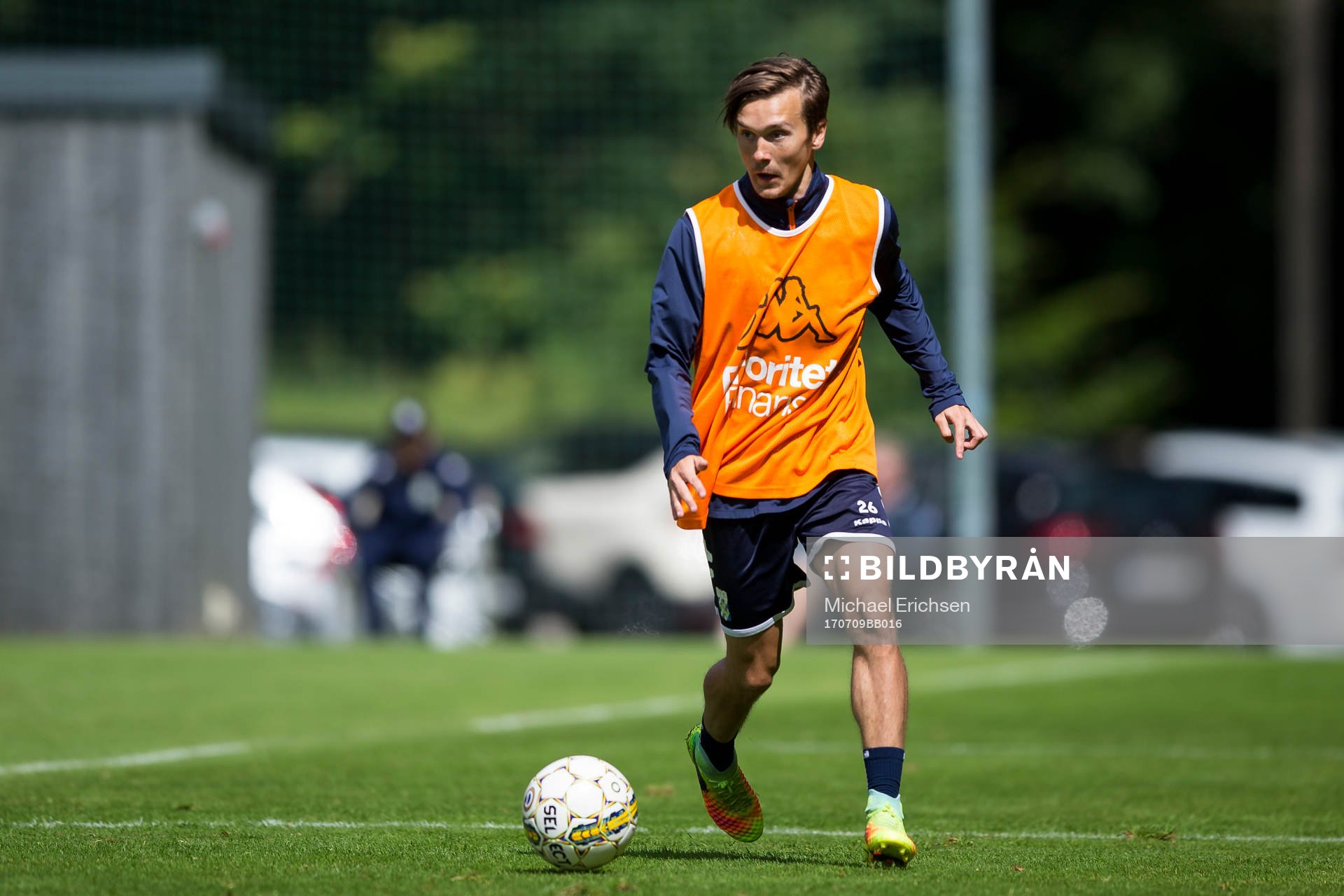 IFK Göteborgs Patrik Karlsson Lagemyr under en träning med IFK Göteborg den 9 juli 2017 i Göteborg.