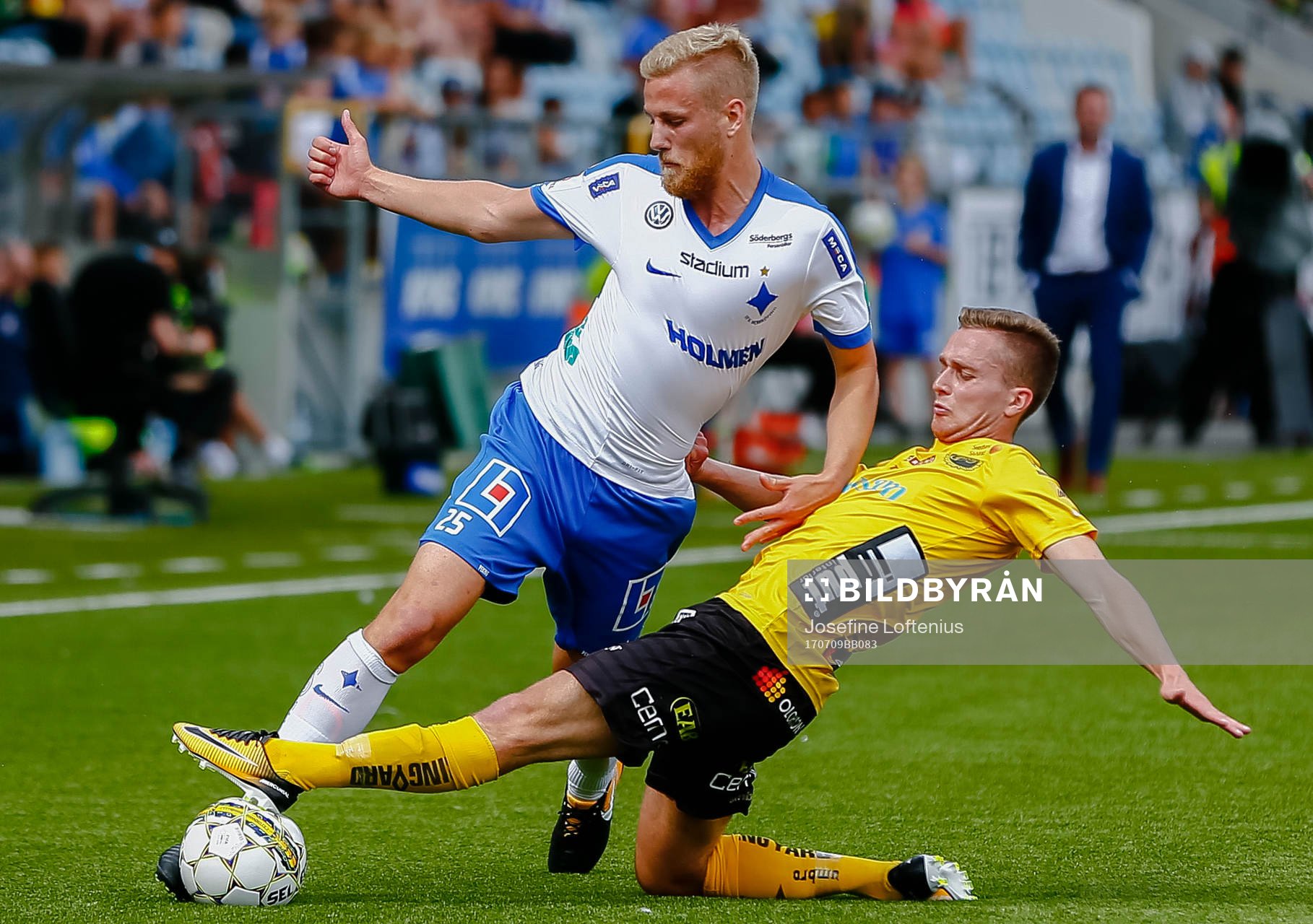 Norrköpings Filip Dagerstål och Elfsborgs Adam Lundqvist