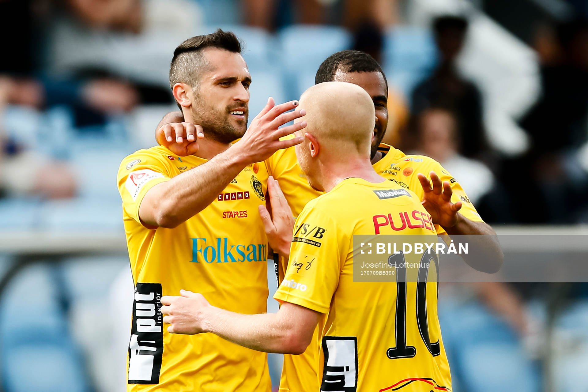 Elfsborgs Emir Bajrami , Simon Lundevall och Alex Dyer
