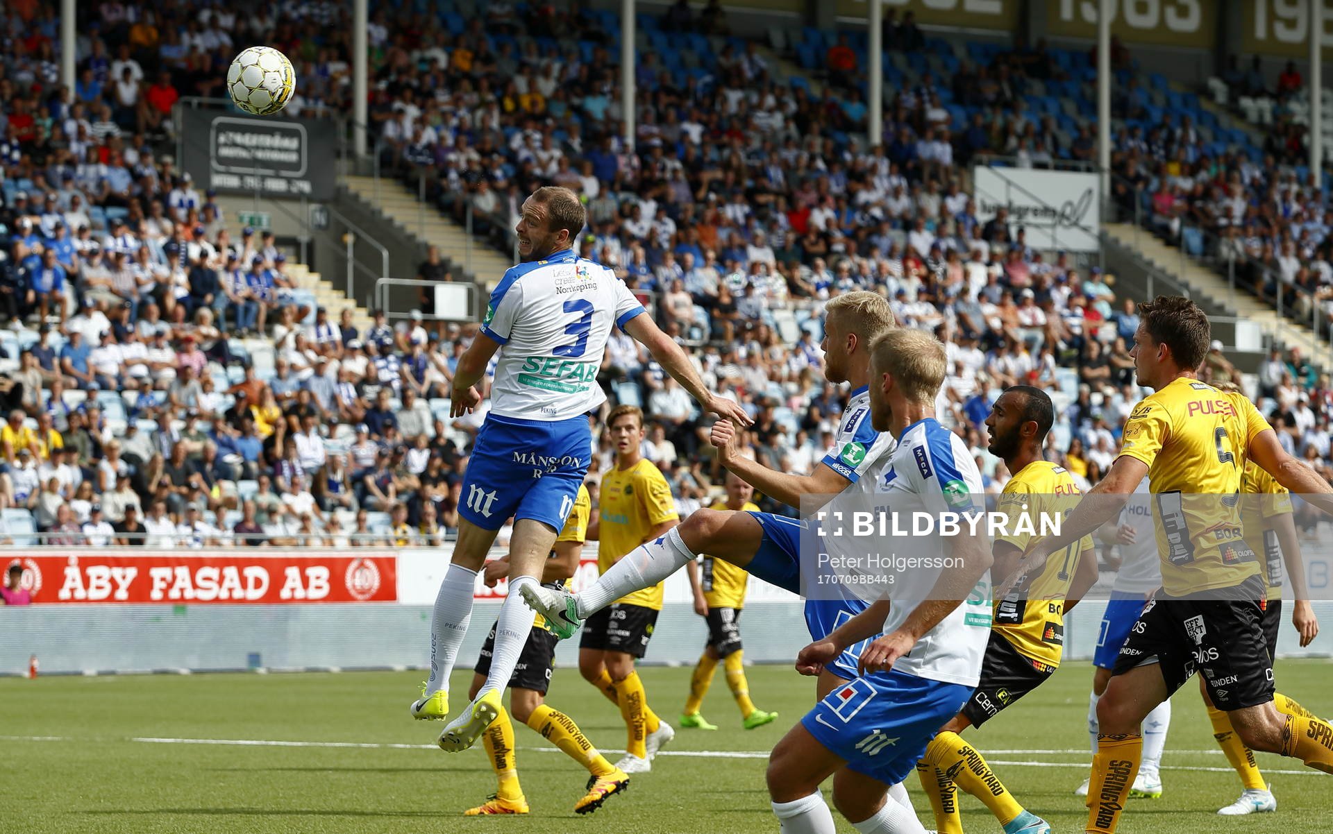 Bortdömt mål (2-2) vid nick av Norrköpings Jón Gudni