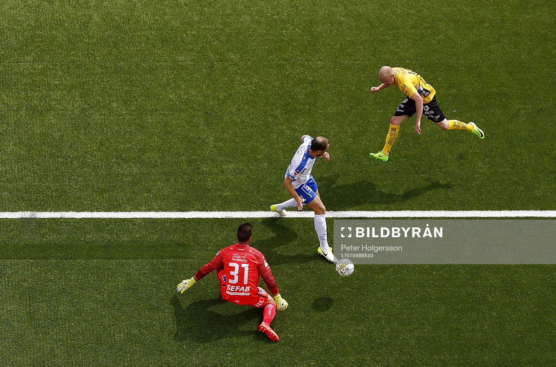 Mål 1-0 av Elfsborgs Simon Lundevall