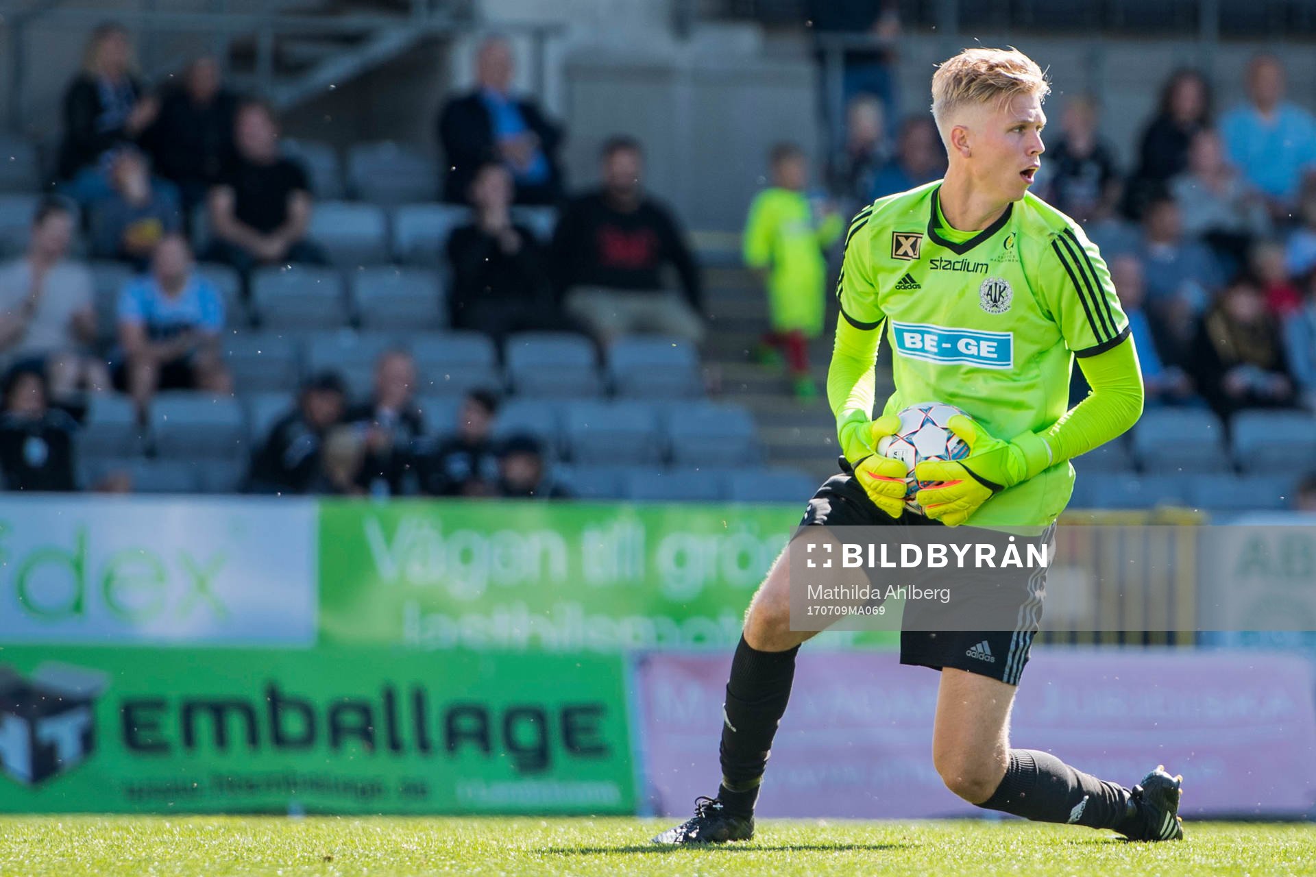 Oskarshamns målvakt Oliver Bergman