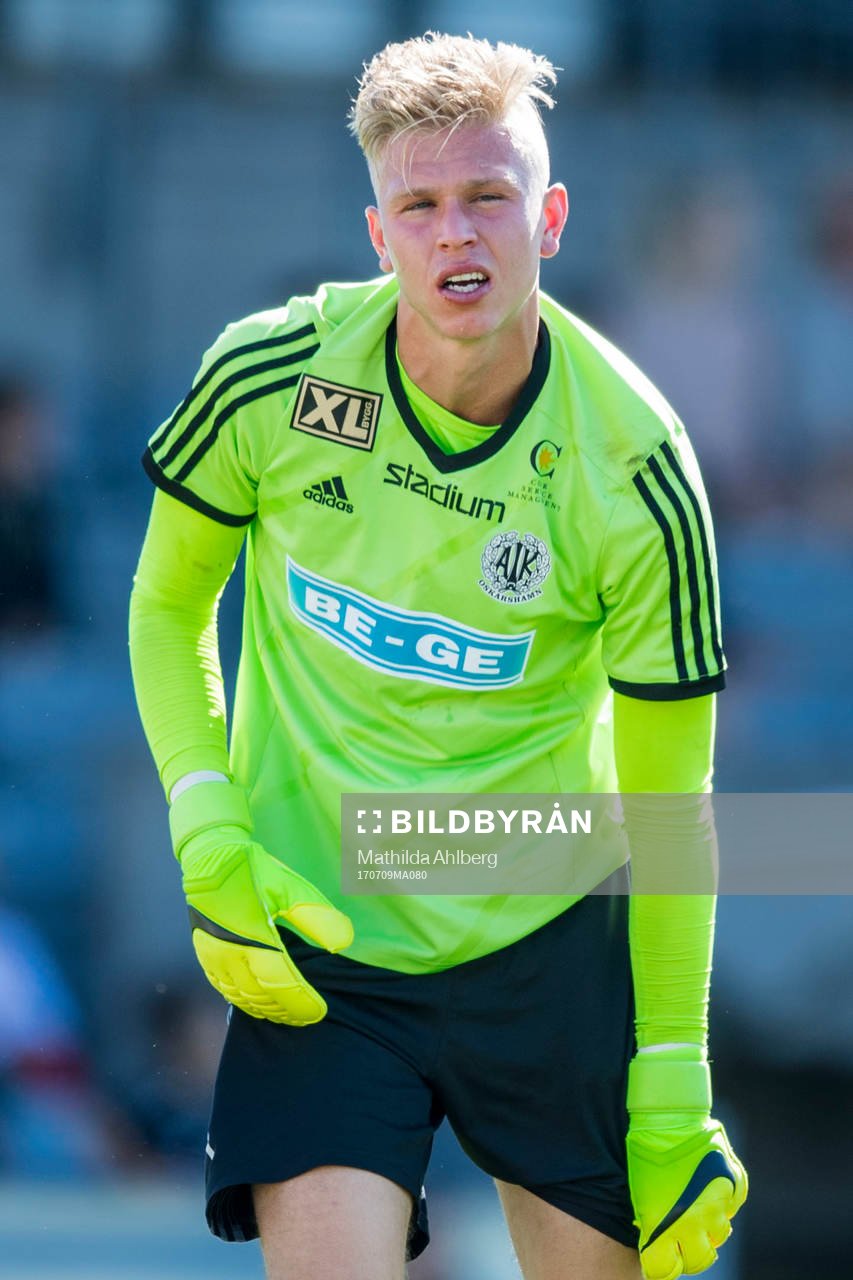 Oskarshamns målvakt Oliver Bergman