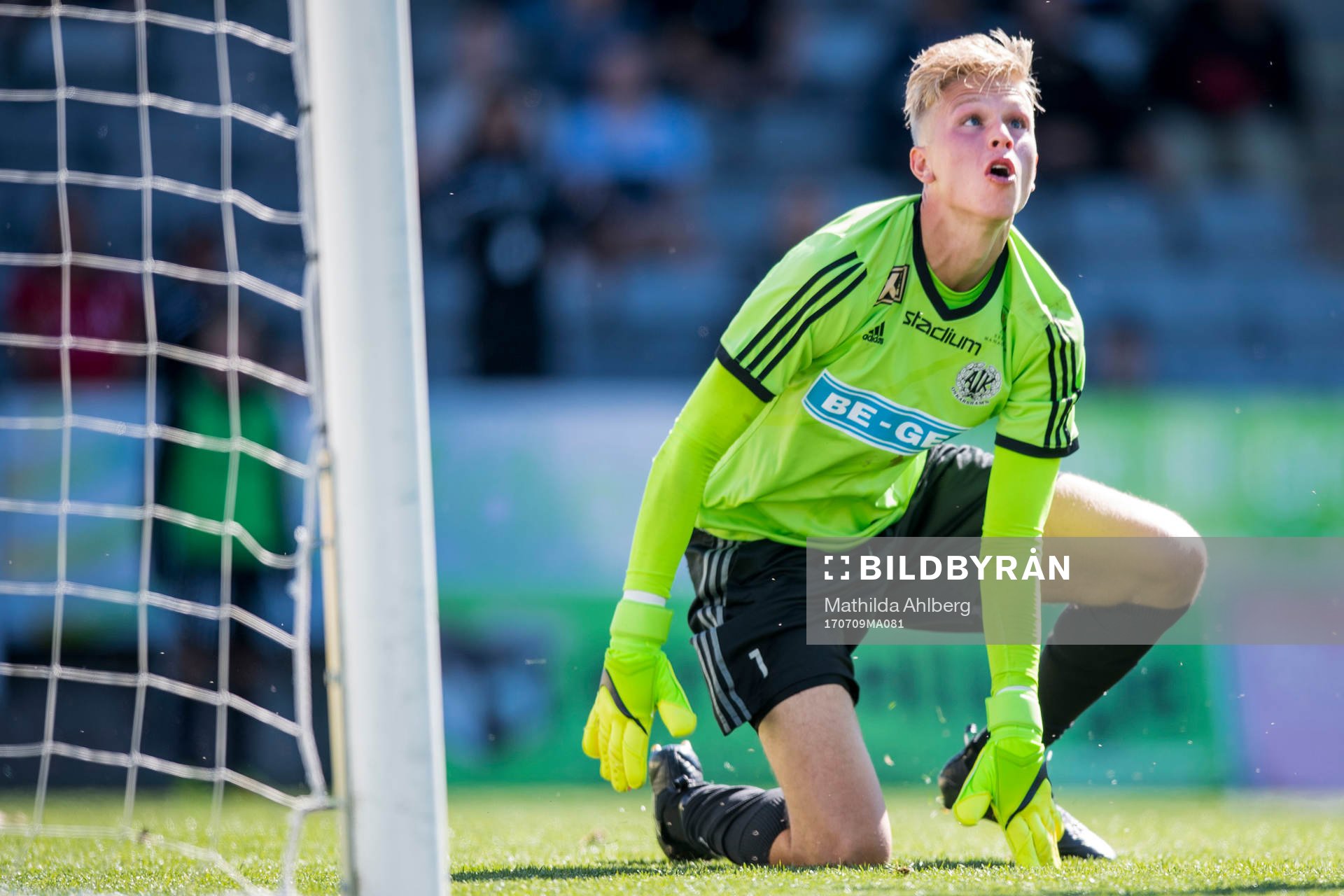 Oskarshamns målvakt Oliver Bergman