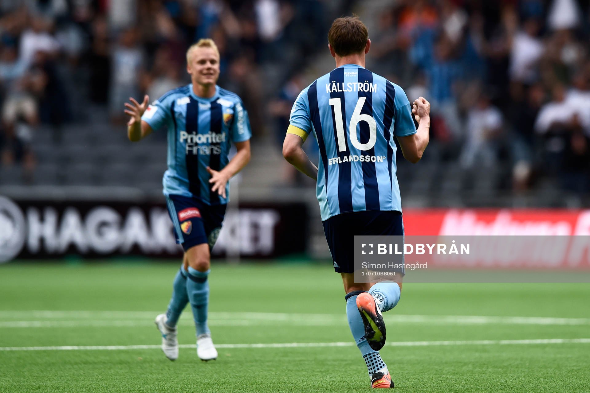 Djurgårdens Kim Källström jublar