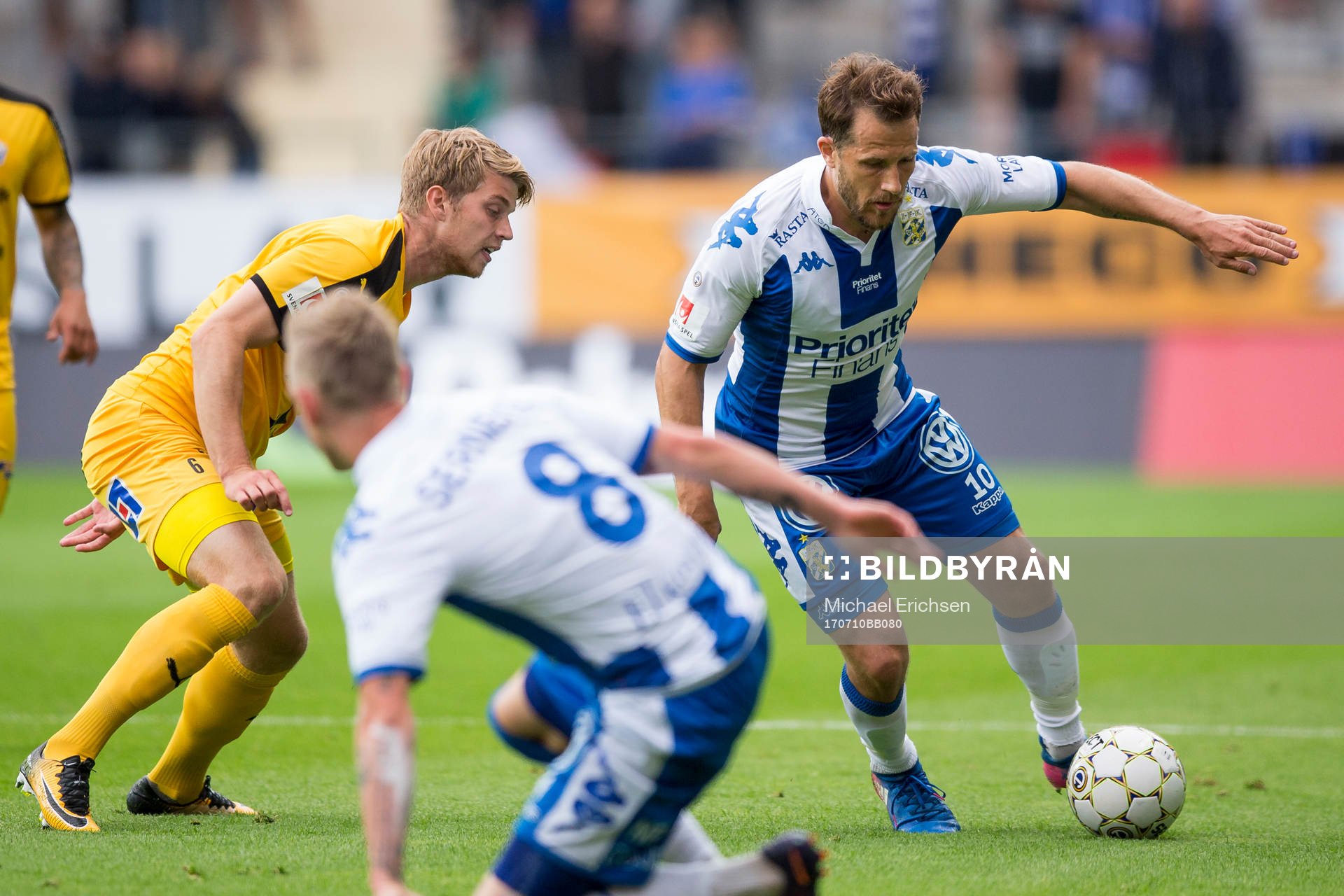 Halmstads Marcus Mathisen mot IFK Göteborgs Tobias Hysen