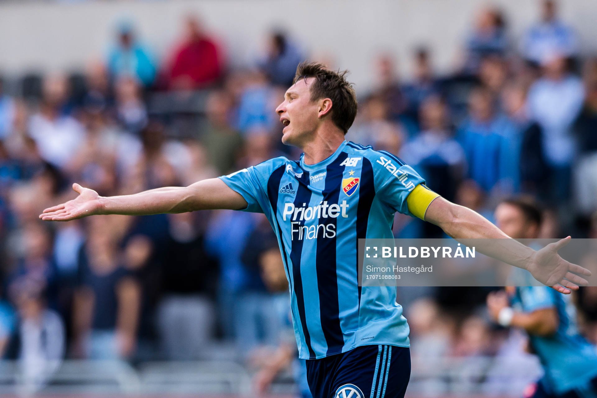 Djurgårdens Kim Källström reagerar