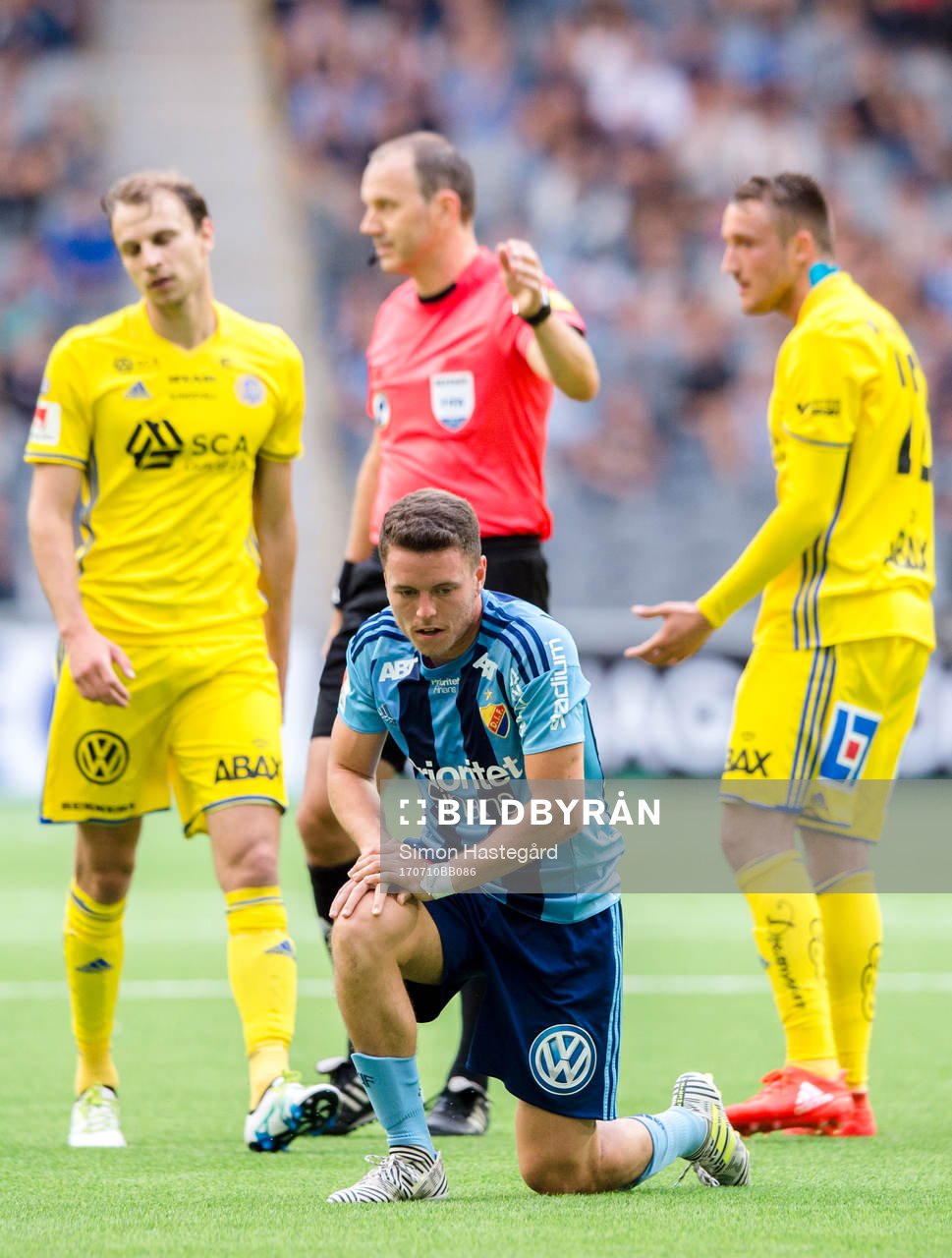Djurgårdens Kerim Mrabti deppar