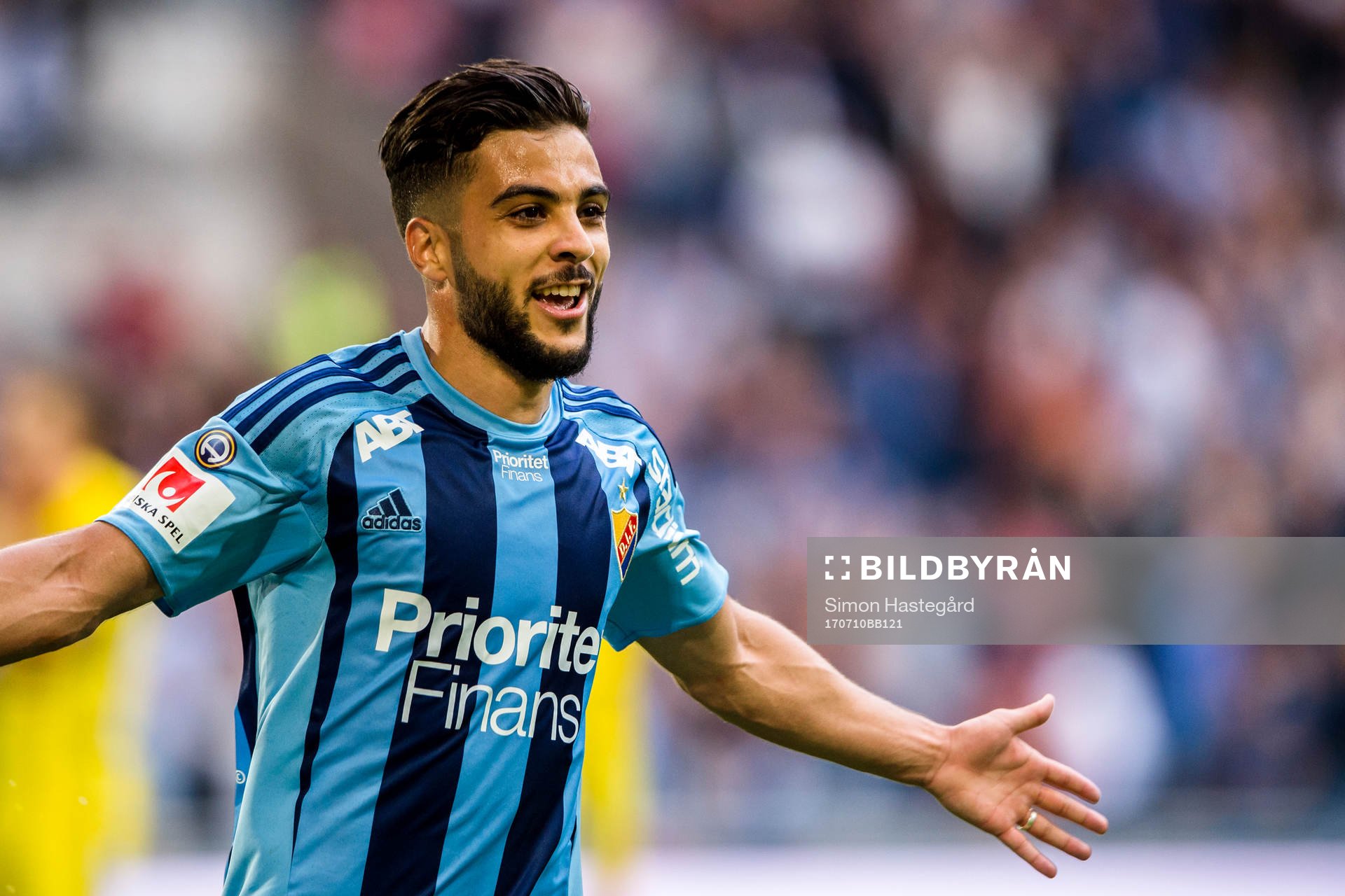 Djurgårdens Othman El Kabir jublar
