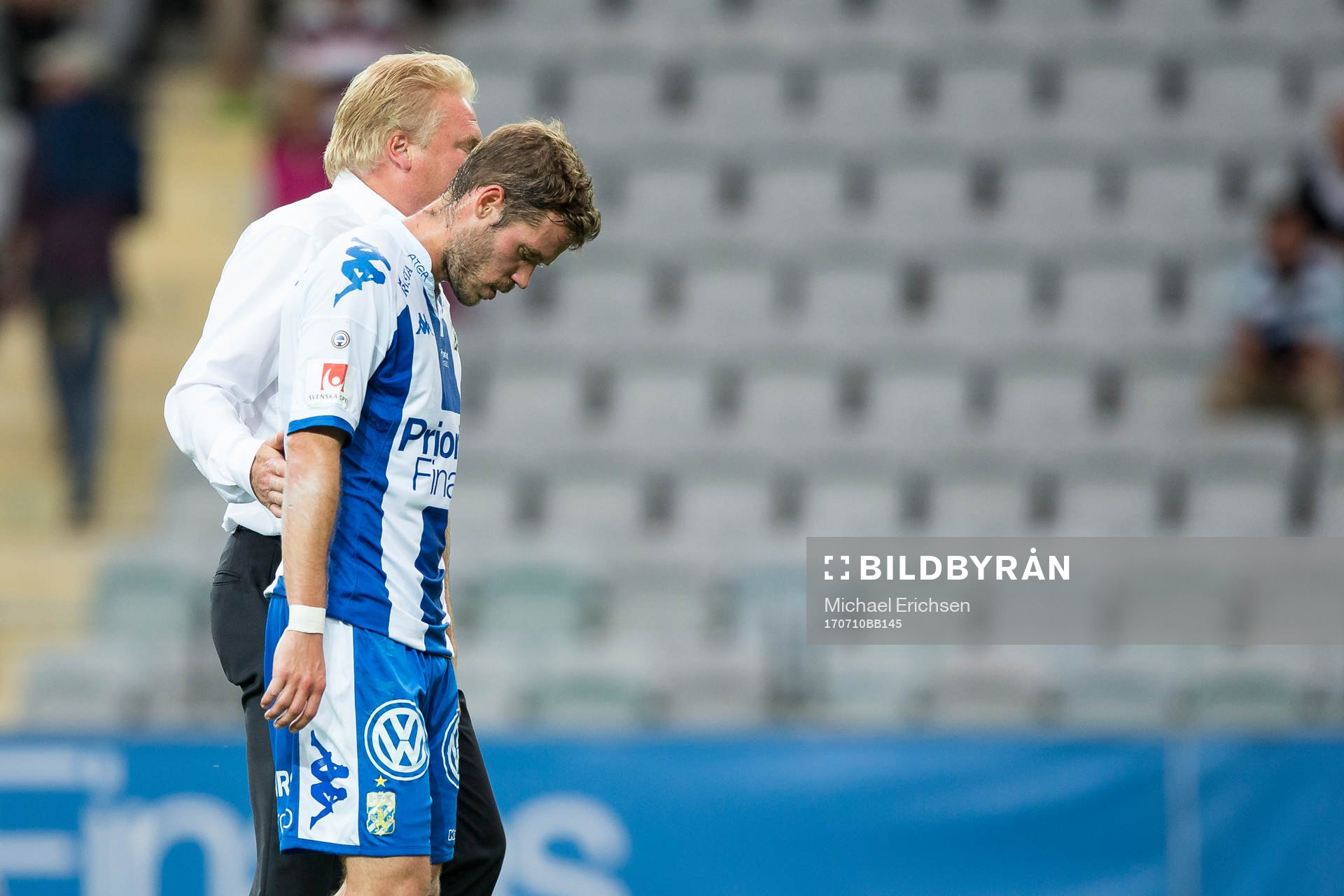 IFK Göteborgs Emil Salomonsson och tränare Jörgen