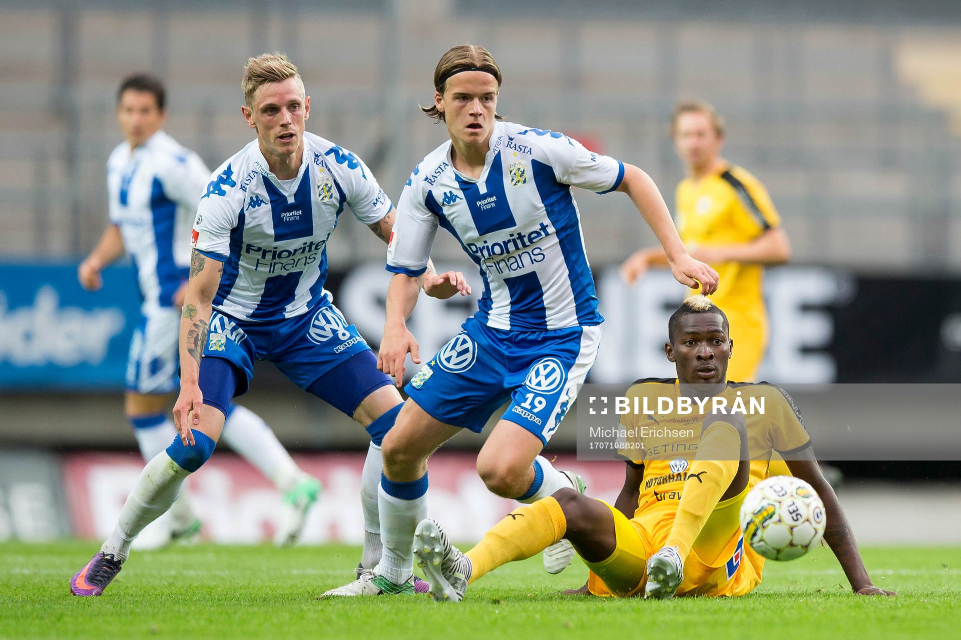 IFK Göteborgs Sören Rieks och August Erlingmark mot