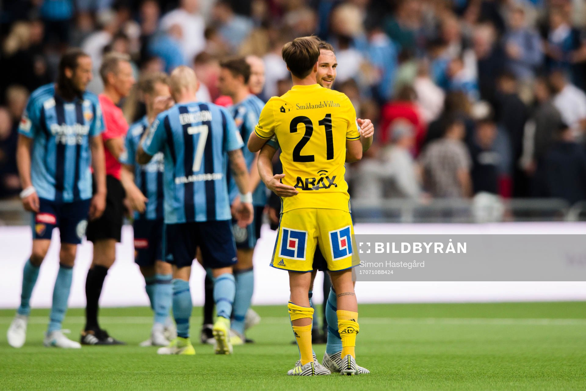 Sundsvalls Eric Larsson och Djurgårdens Kevin Walker