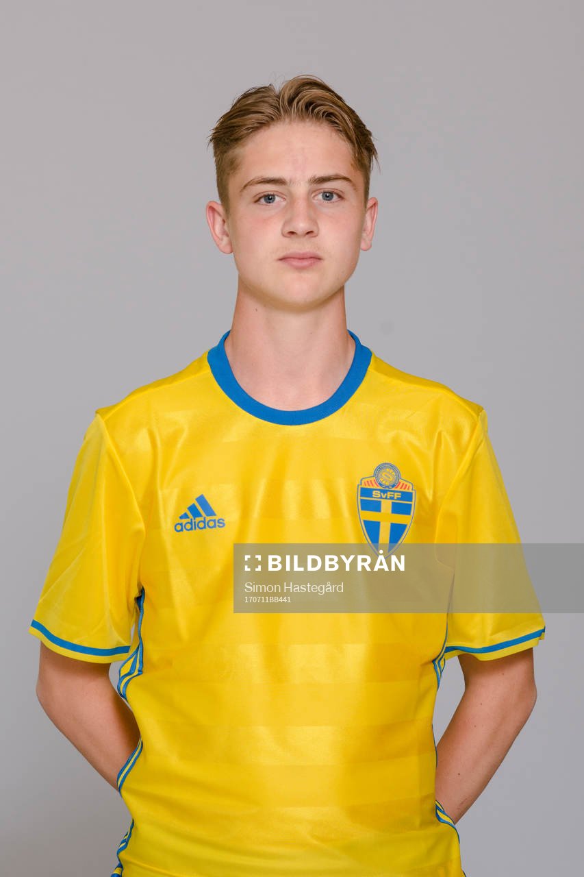 Albin Mörfelt  i P17/00-landslaget poserar för porträtt den 11 juli 2017 i Stockholm.