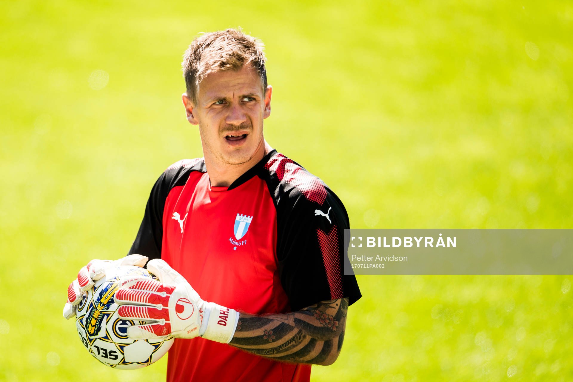 Malmö FFs målvakt Johan Dahlin