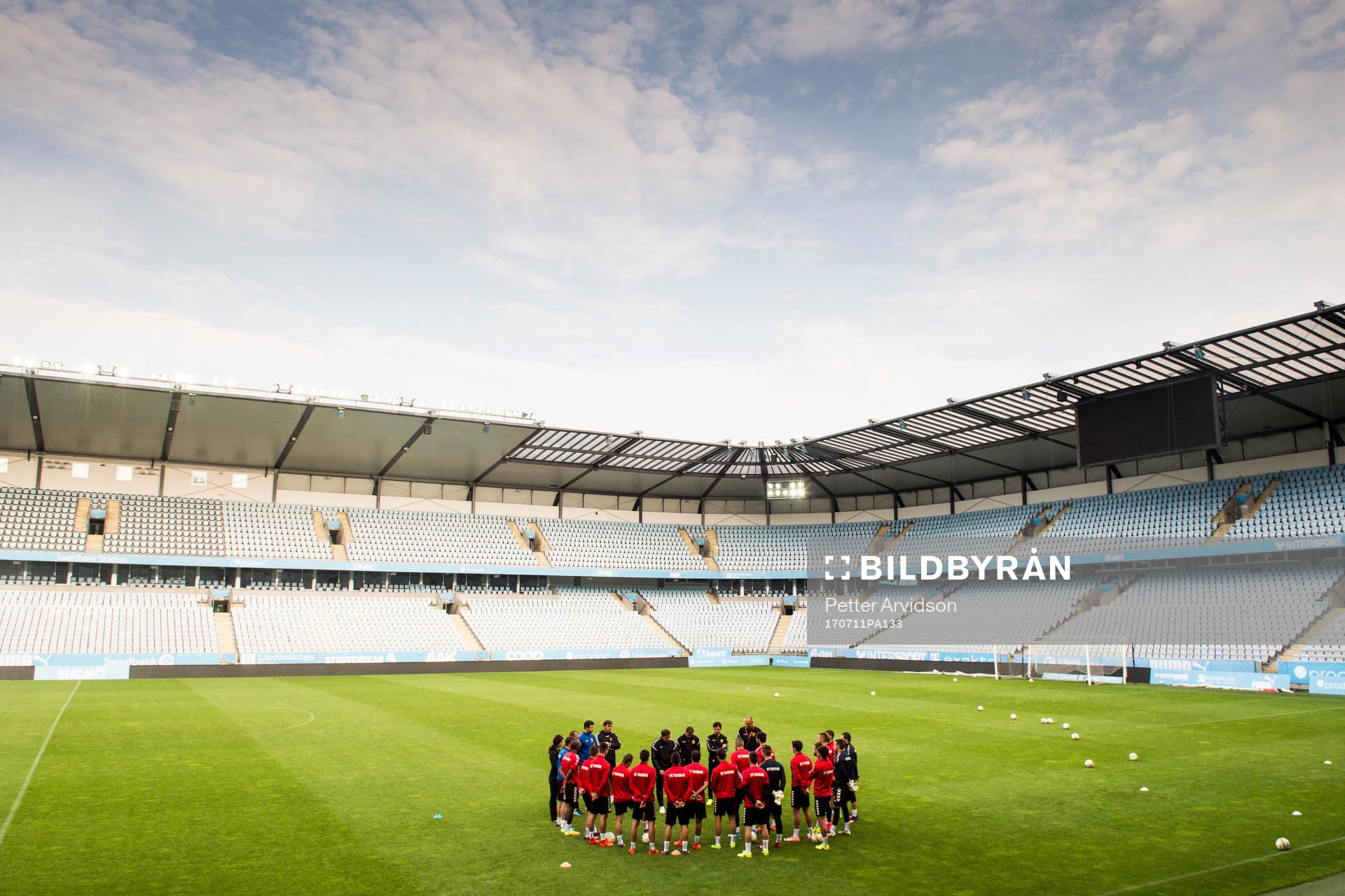 Vardars spelare på Swedbank Stadion