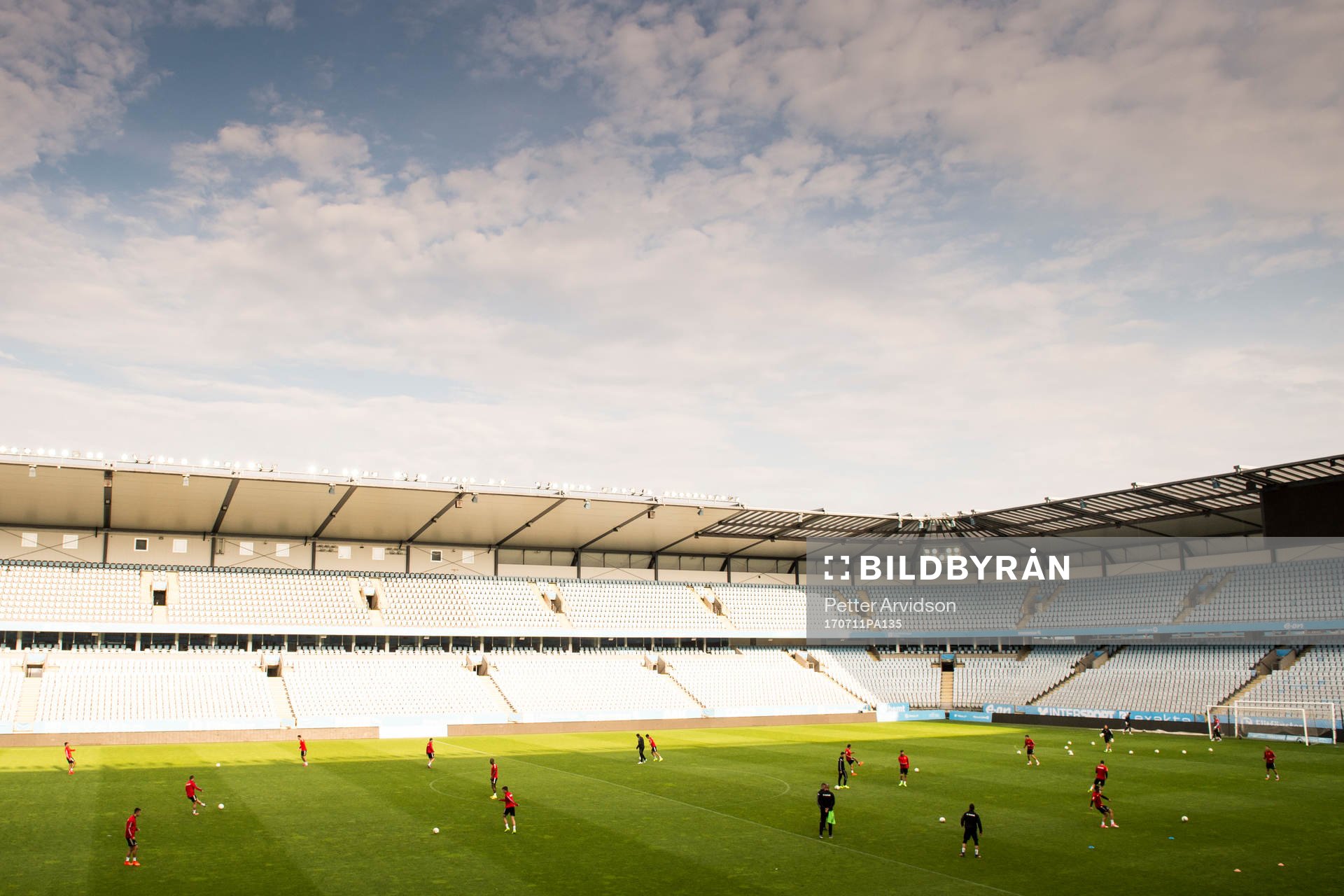 Vardars spelare på Swedbank Stadion