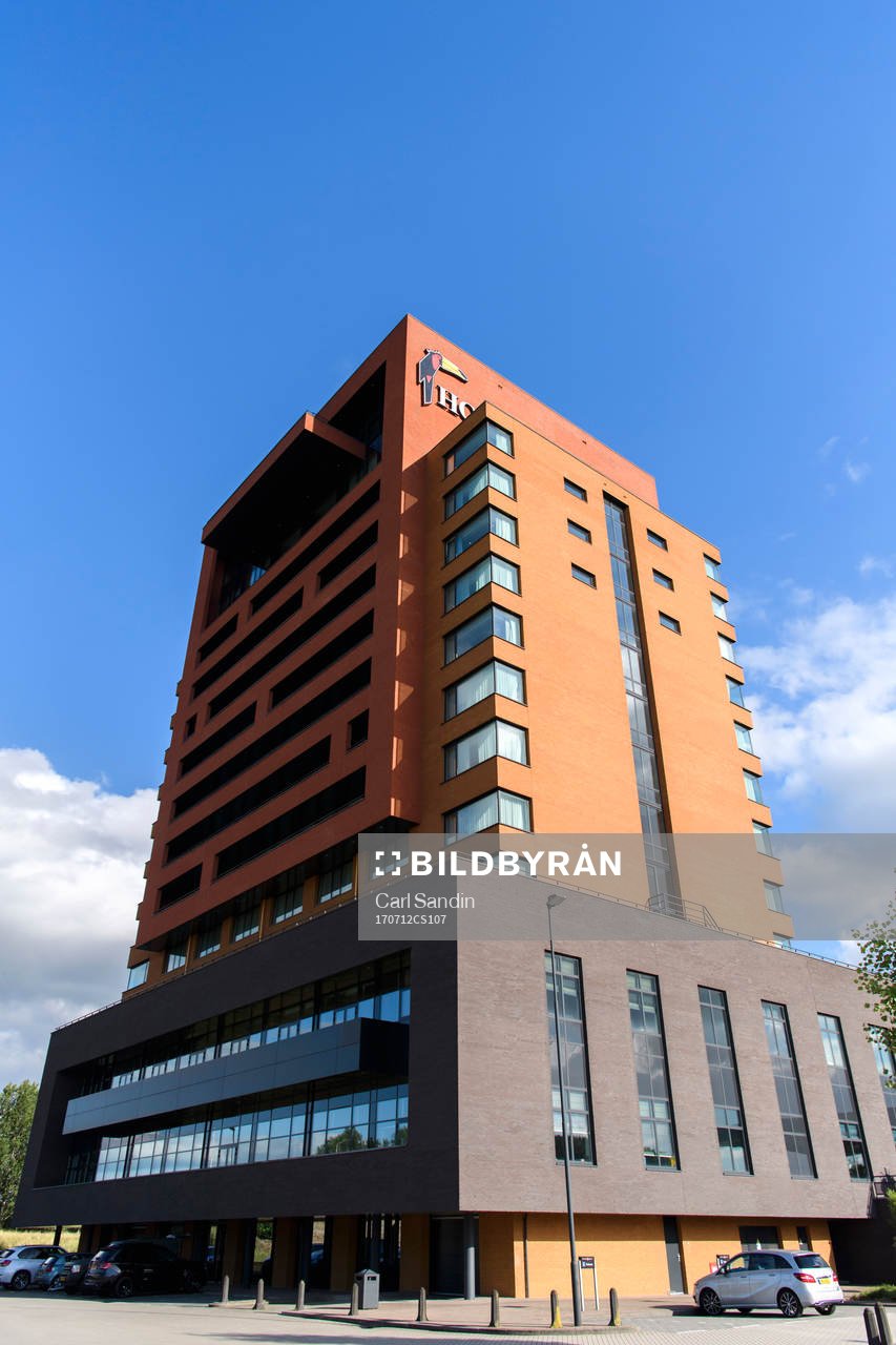 Spelarhotellet Van der Valk under en pressträff med det svenska landslaget i fotboll den 12 juli 2017 i Arnhem.