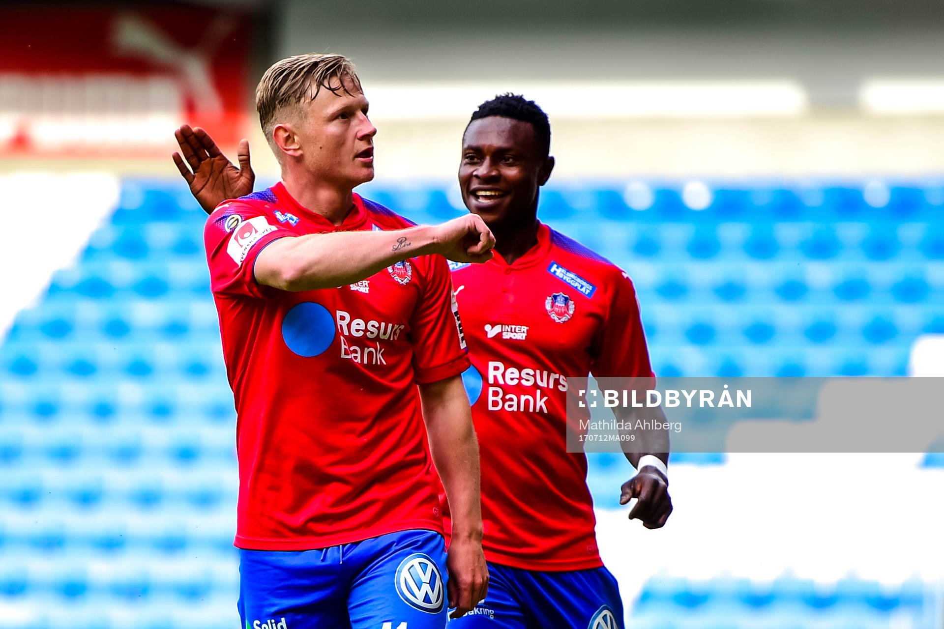 Helsingborgs Lasse Rise jublar