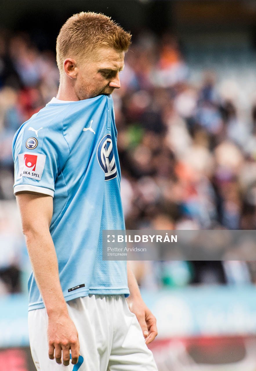 Malmö FFs Anders Christiansen deppar