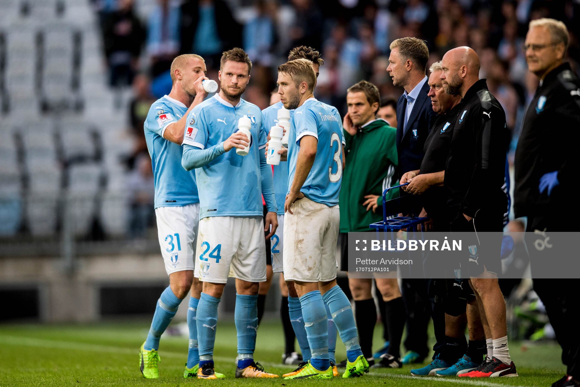 Malmö FFs Franz Brorsson, Lasse Nielsen och Anton