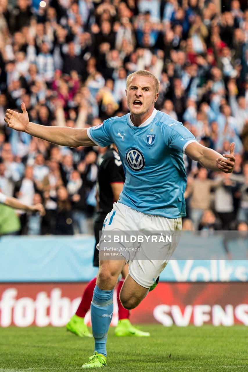 Malmö FFs Franz Brorsson jublar