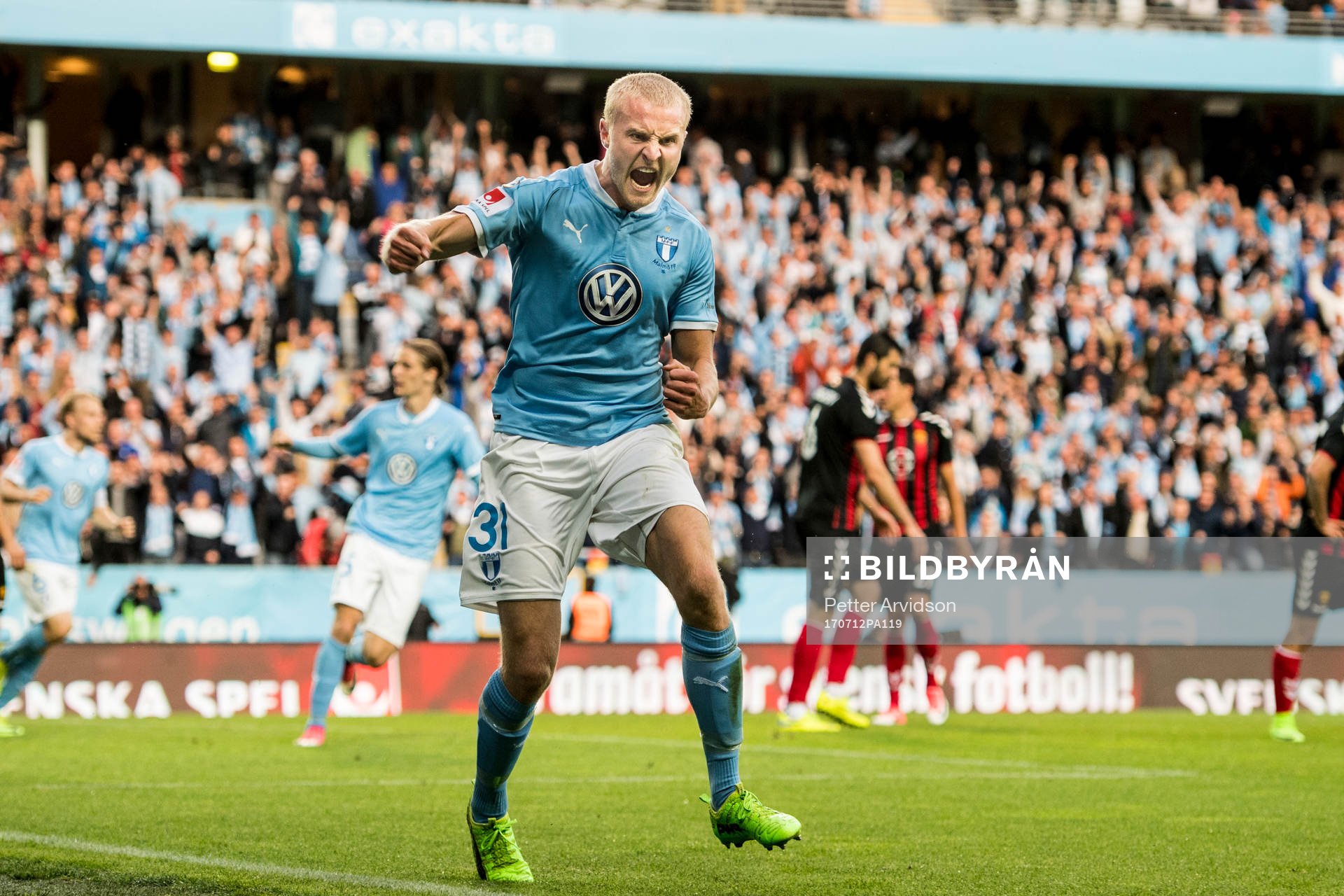 Malmö FFs Franz Brorsson jublar