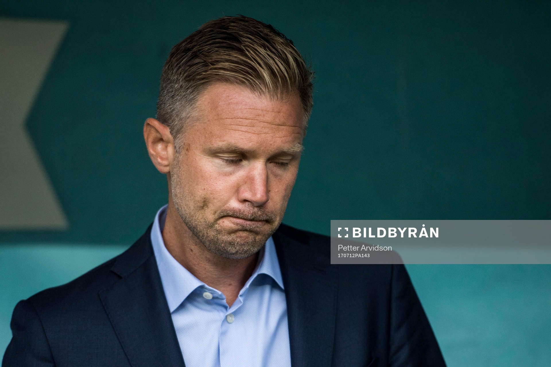 Malmö FFs tränare Magnus Pehrsson deppar