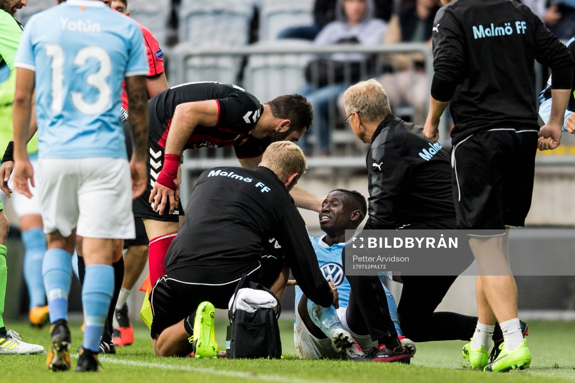Malmö FFs Pa Konate skadad