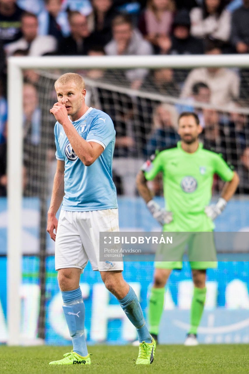 Malmö FFs Franz Brorsson deppar