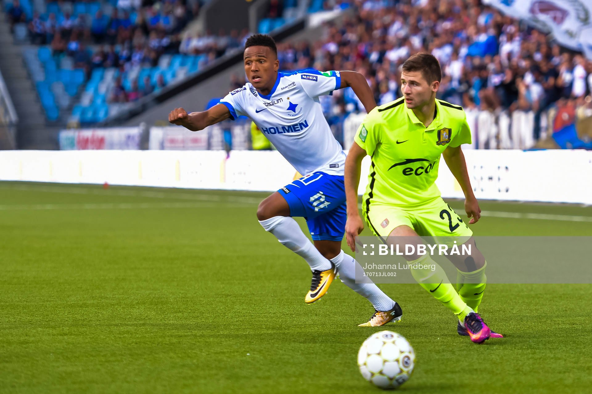 Norrköpings Niclas Eliasson och Trakais Mychailo Shyshka