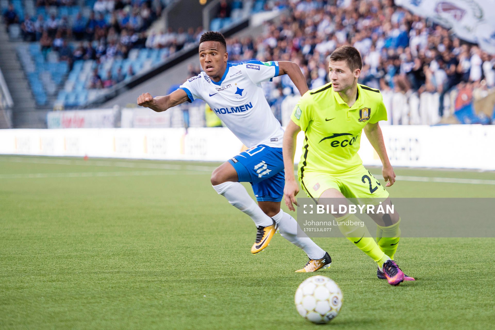 Norrköpings Niclas Eliasson och Trakais Alma Wakili