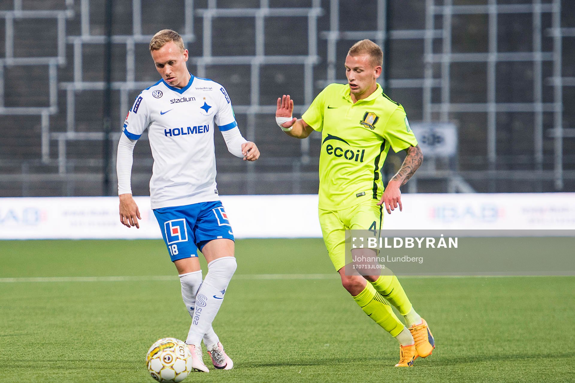 Norrköpings Gudmundur Thorarinsson och Trakais Modestas
