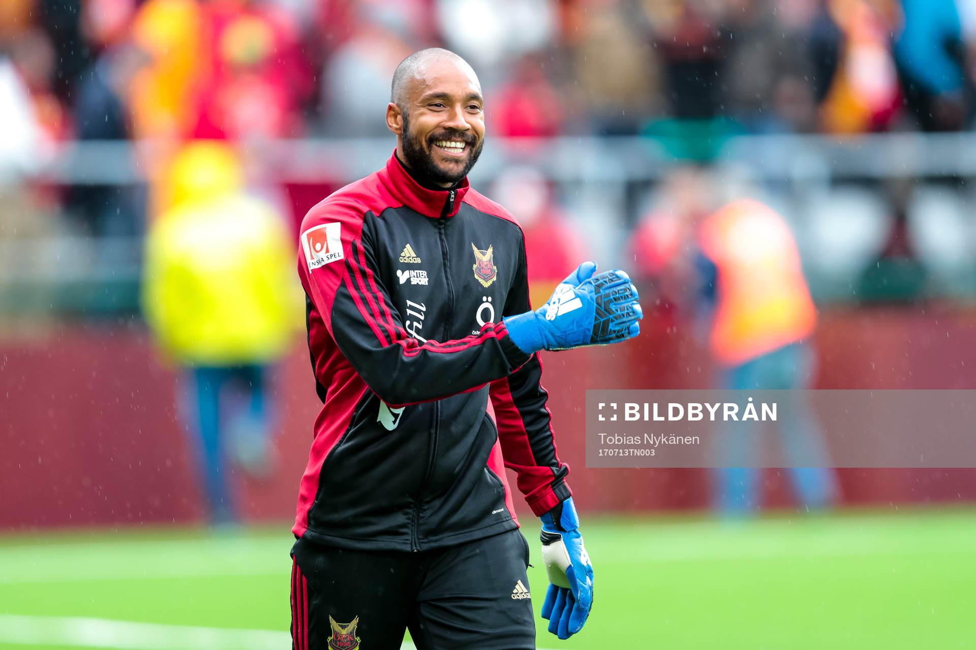 Östersunds målvakt Aly Keita före fotbollsmatchen i