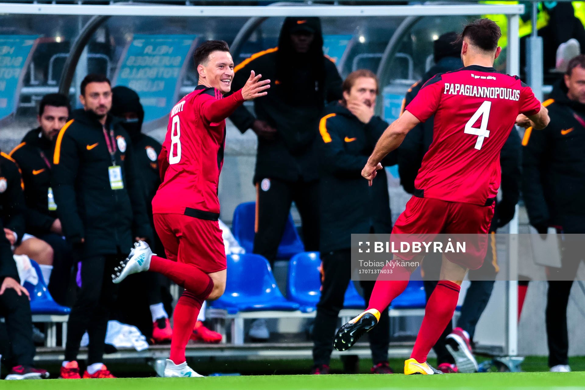 Östersunds Jamie Hopcutt jublar