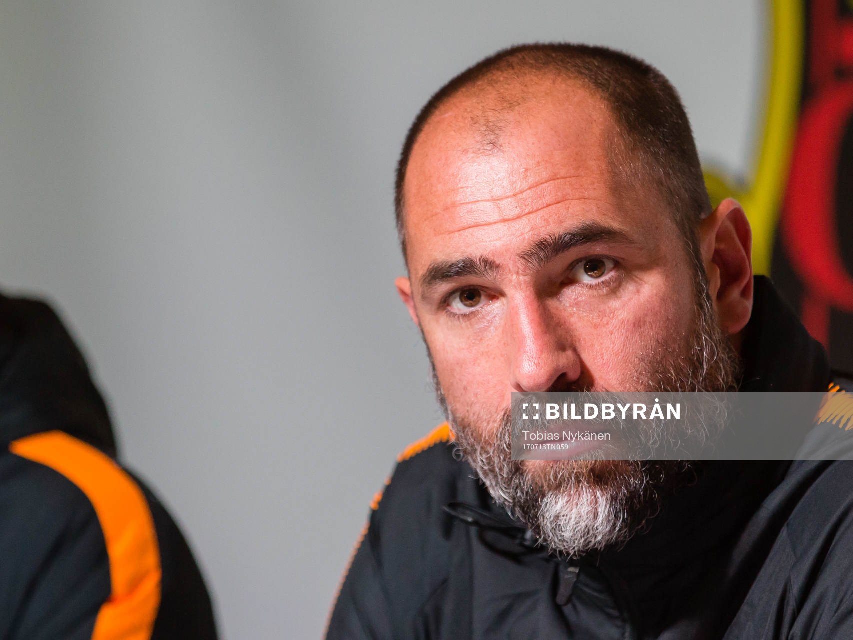 galatasarays tränare Igor Tudor på presskonferens