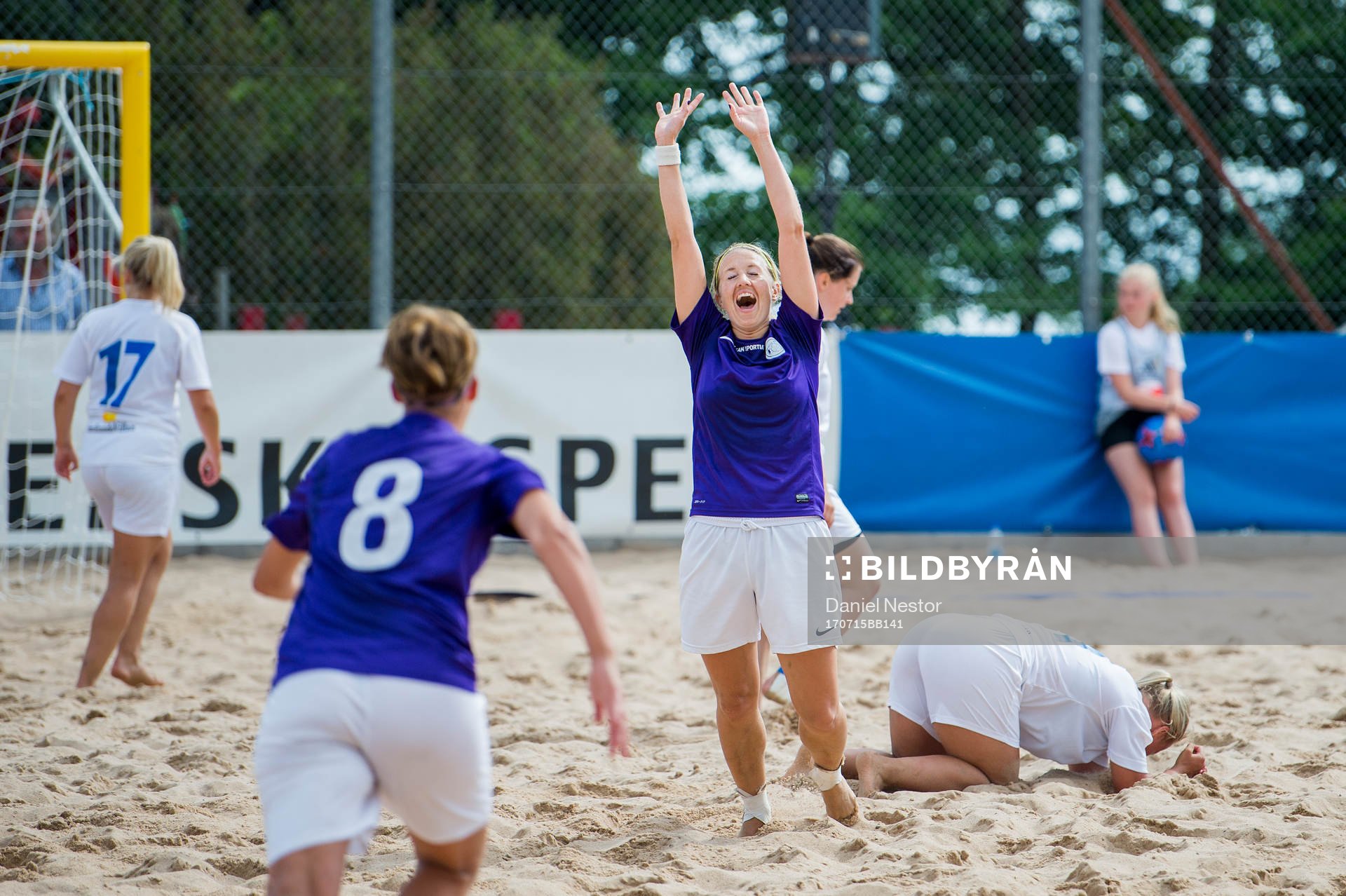 Beach FFs Nathalie Dahlqvist jublar