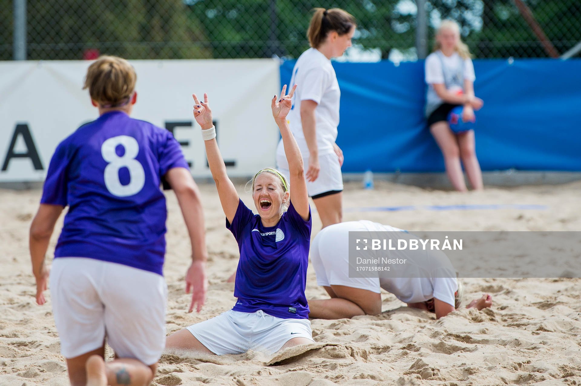 Beach FFs Nathalie Dahlqvist jublar