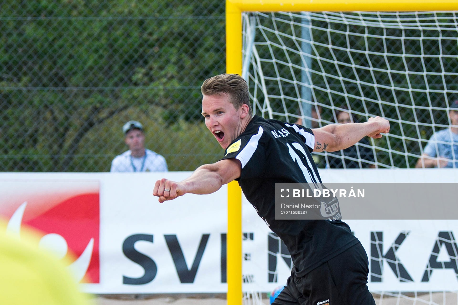 Glömminge IFs Johannes Lagesson jublar