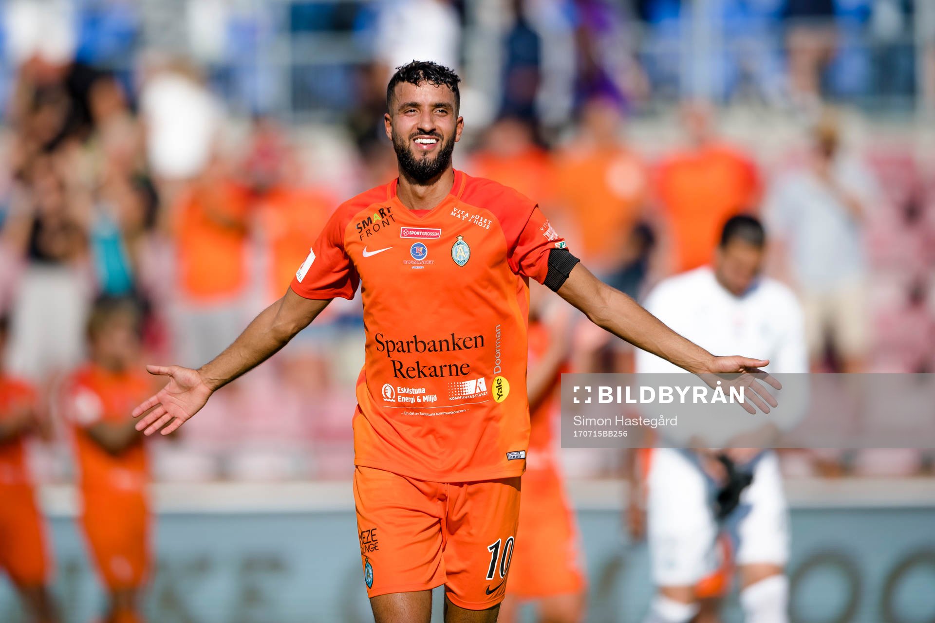 AFC Eskilstunas Omar Eddahri  jublar