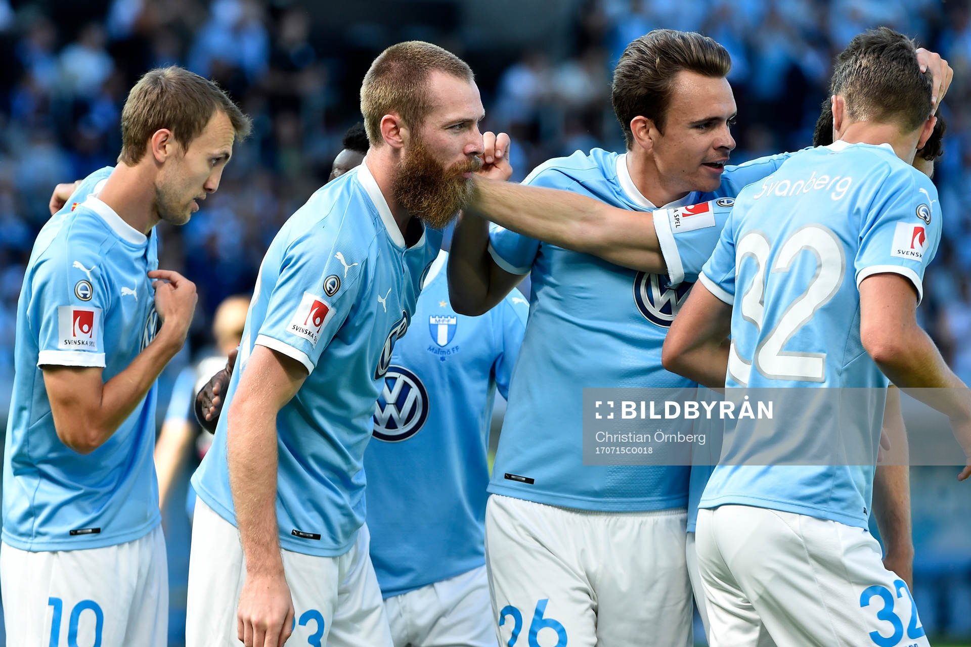 Malmö FFs Magnus Wolff Eikrem, Andreas Vindheim och