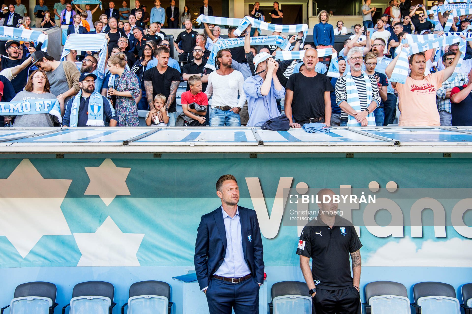 Malmö FFs tränare Magnus Pehrsson och assisterande