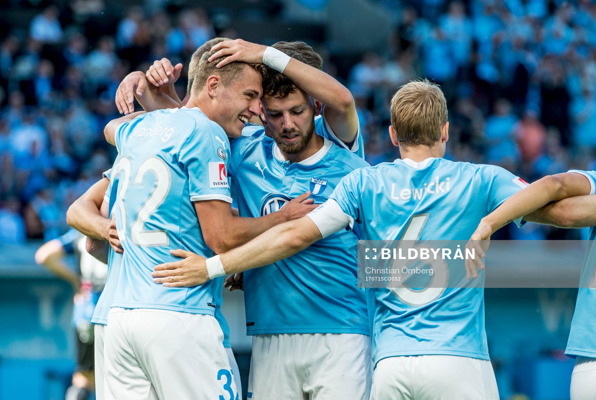 Malmö FFs Mattias Svanberg, Erdal Rakip och Oscar Lewicki
