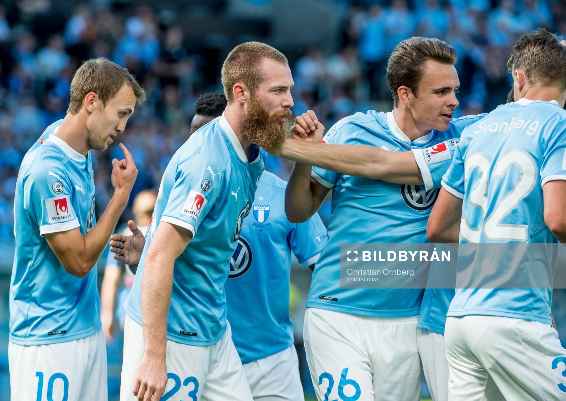 Malmö FFs norrmän Magnus Wolff Eikrem, Jo Inge Berget och