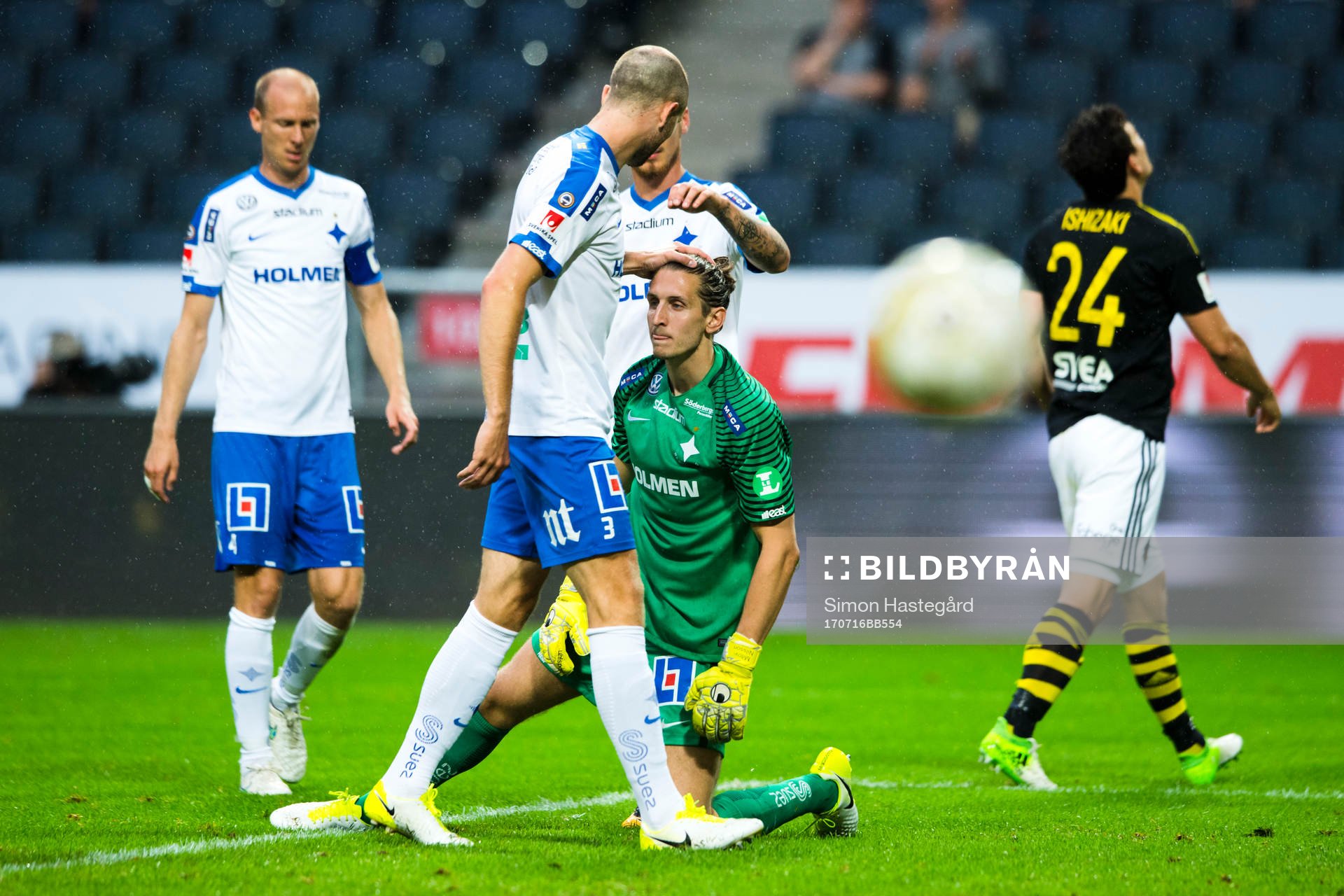 Norrköpings Andreas Johansson , Jon Gudni Fjoluson och