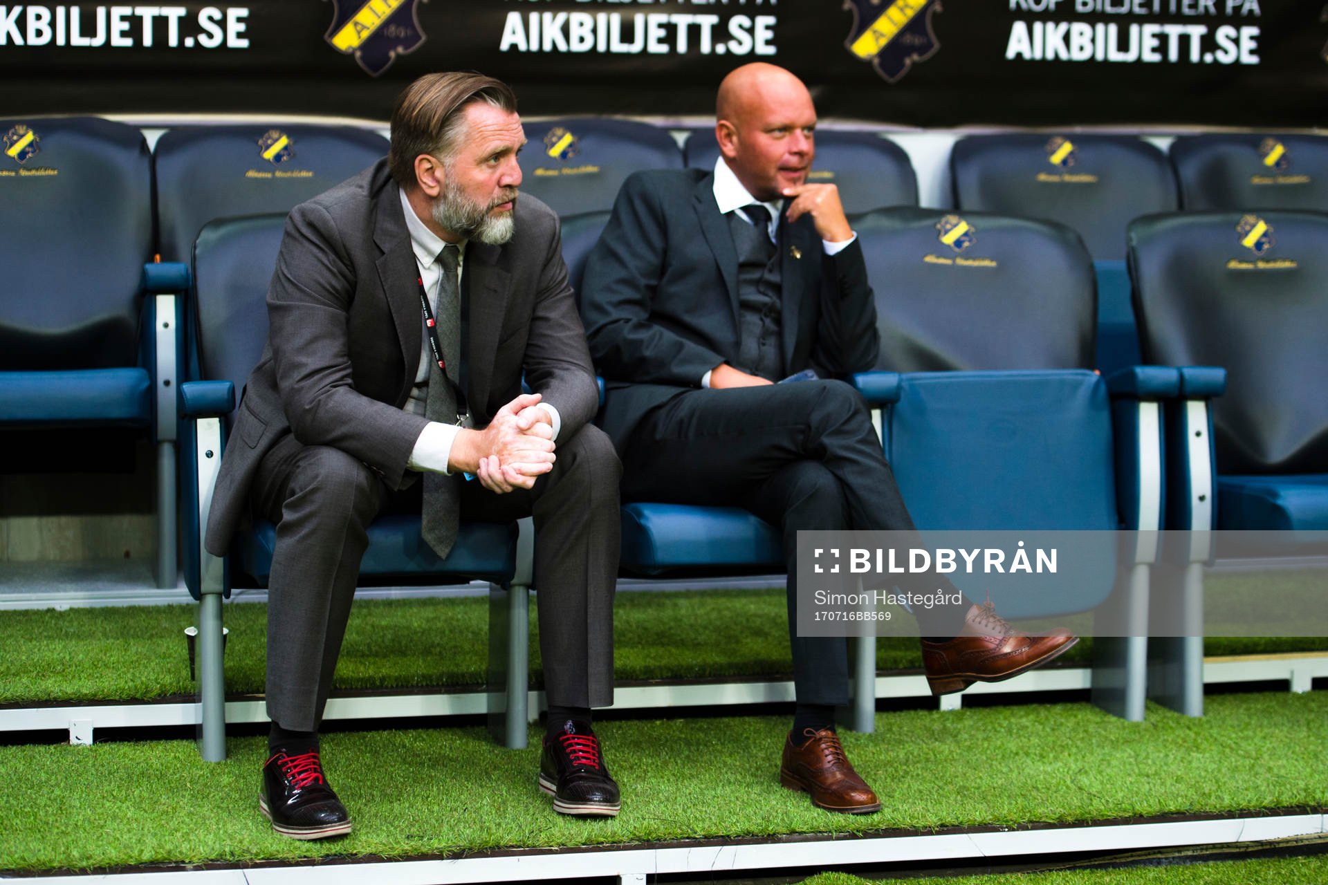 s sportchef Björn Wesström före  fotbollsmatchen i