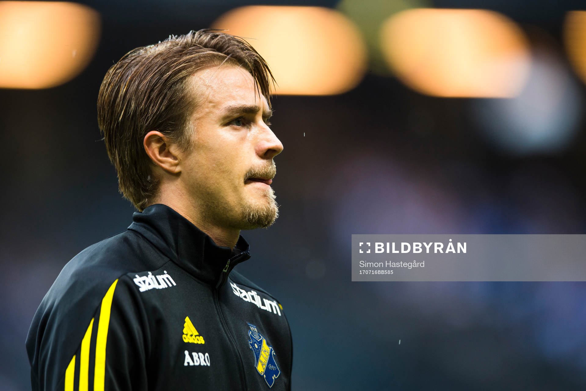 s Rasmus Lindkvist före fotbollsmatchen i Allsvenskan