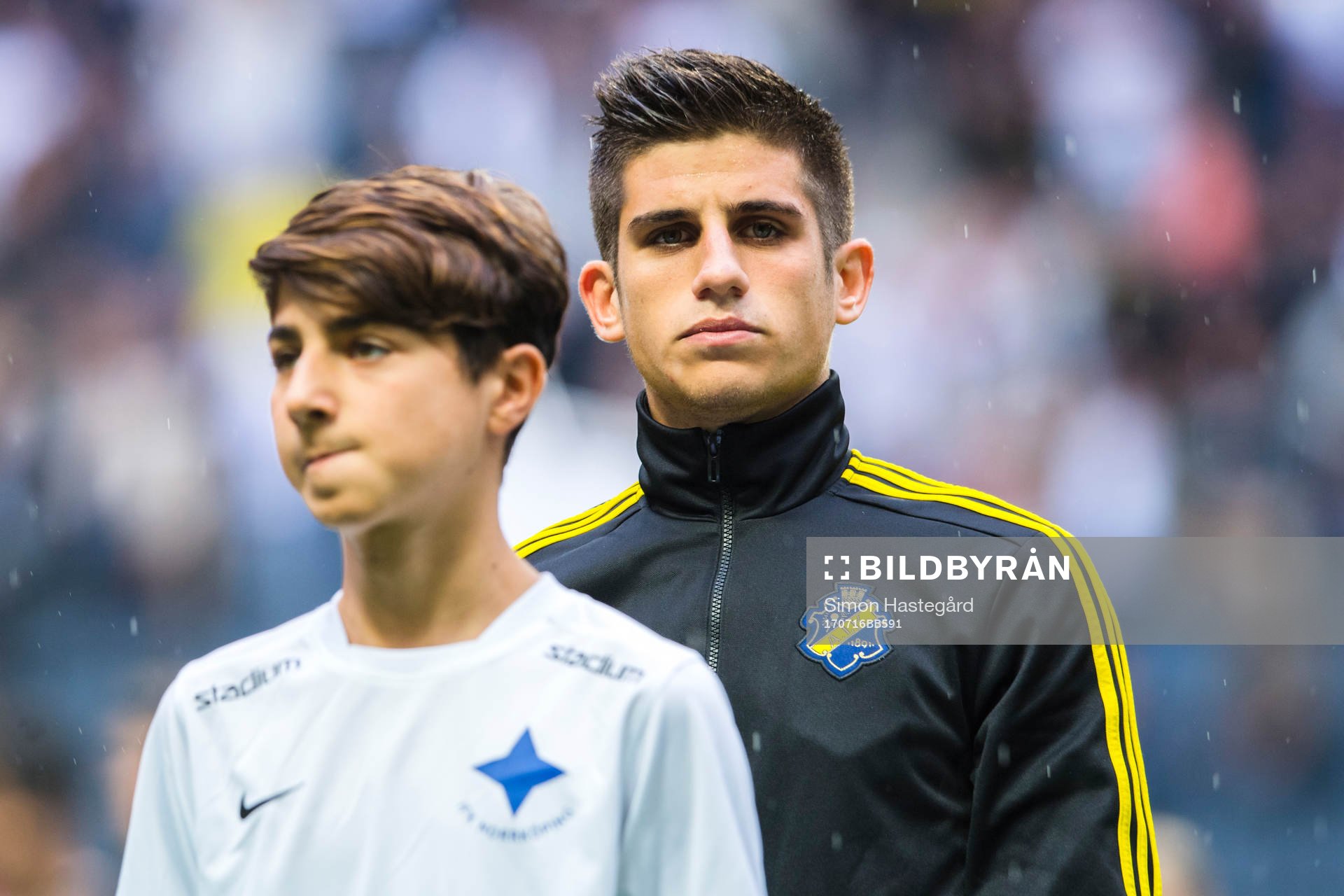 s Nicolas Marcelo Stefanelli före  fotbollsmatchen i