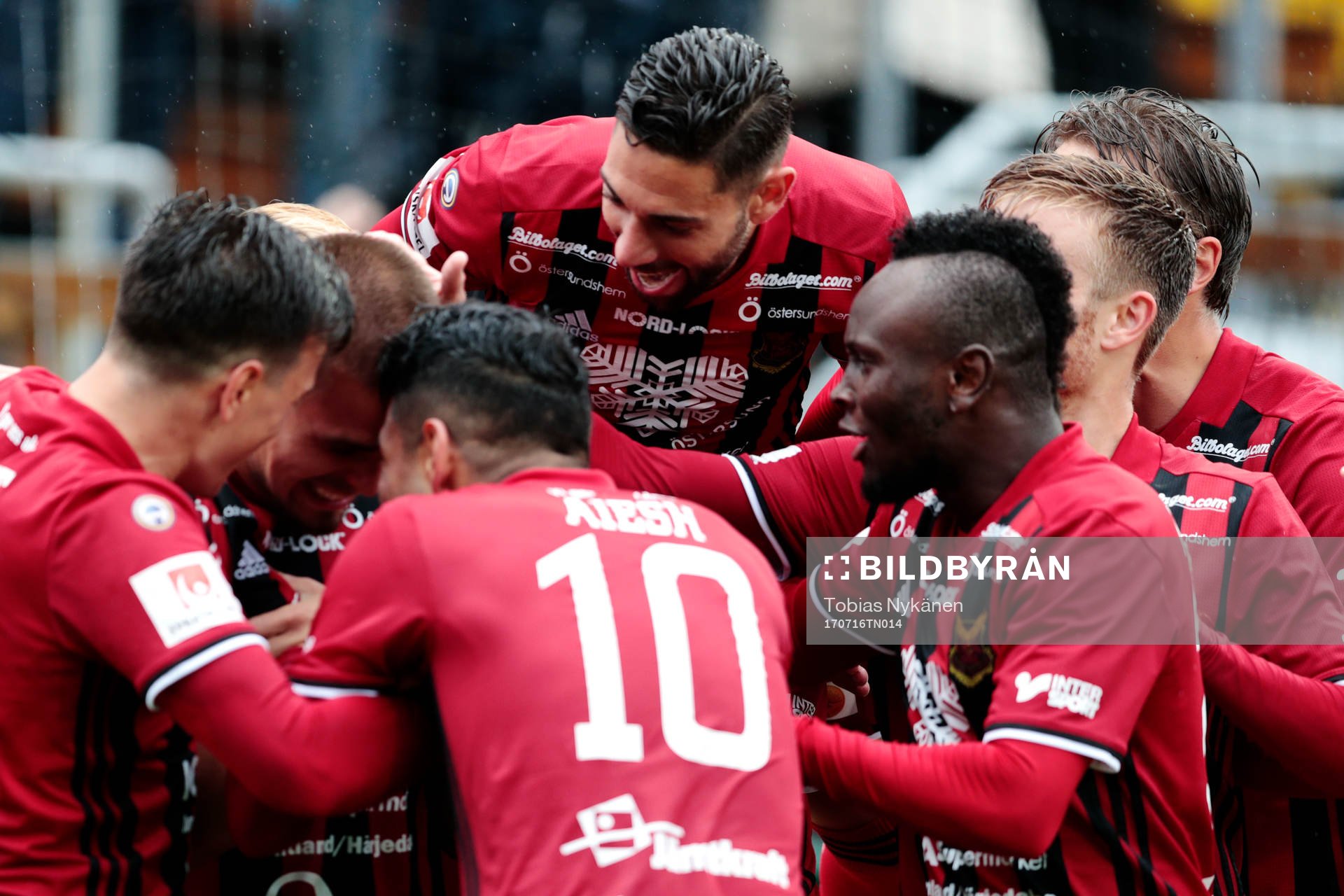 Östersunds Jamie Hopcutt, Hosam Aiesh och Bobo Sollander