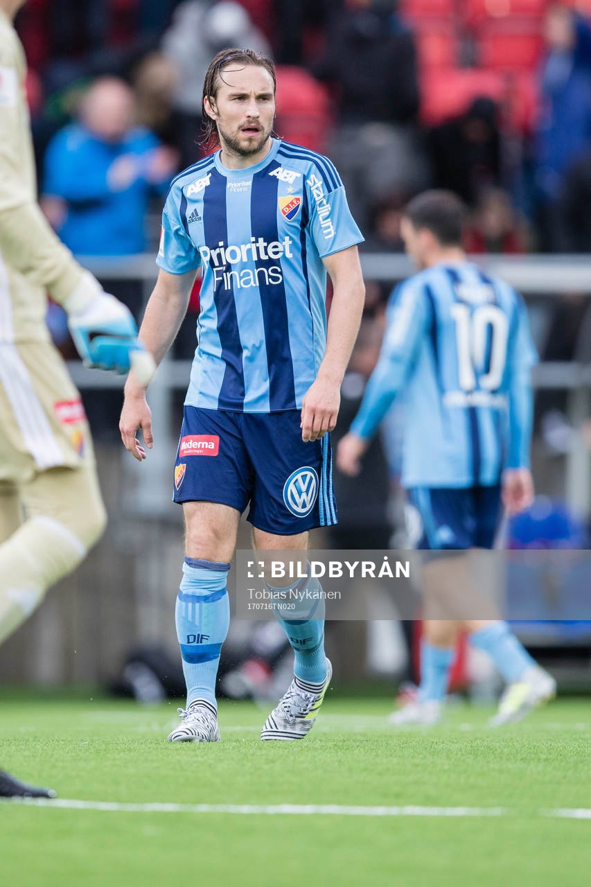 Djurgårdens Kevin Walker deppar